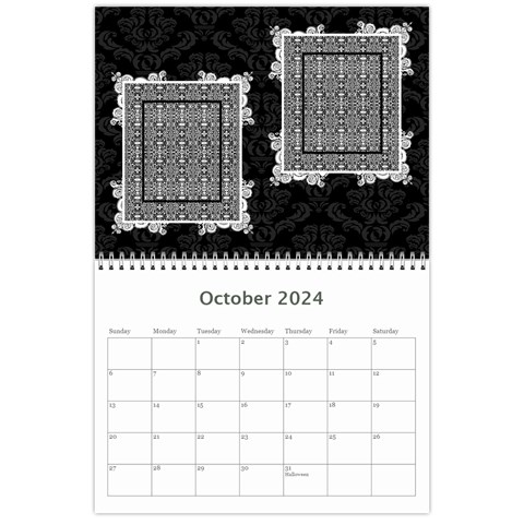 Elegant 2024 12 Month Calendar By Klh Oct 2024