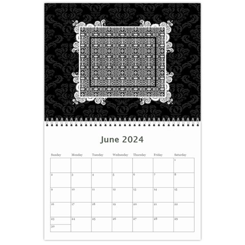 Elegant 2024 12 Month Calendar By Klh Jun 2024