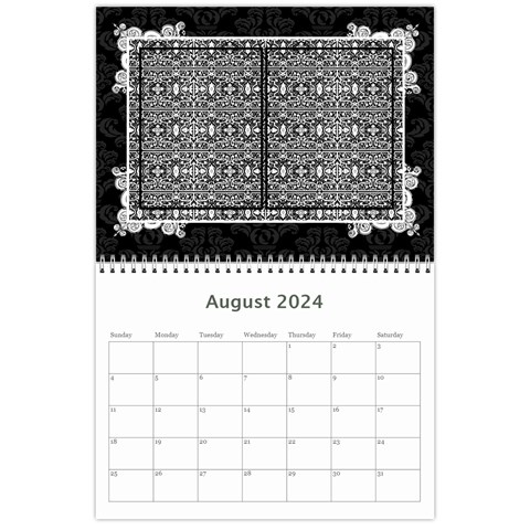 Elegant 2024 12 Month Calendar By Klh Aug 2024