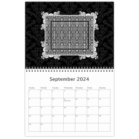 Elegant 2024 12 Month Calendar By Klh Sep 2024