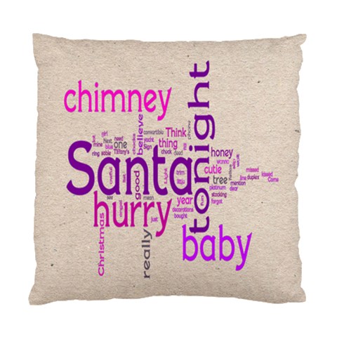 Santa Baby Fantasia Purple Swirls Cushion 2 By Catvinnat Front