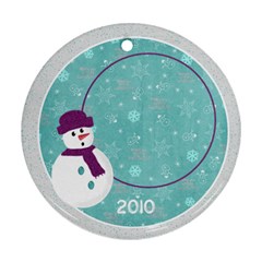 Gumdrops Snowman - Ornament (Round)