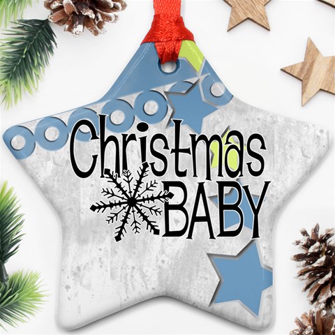 Christmas Baby Blue Back