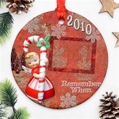 Angel Blonde Remember when 2024 ornament 32 ornament round - Ornament (Round)