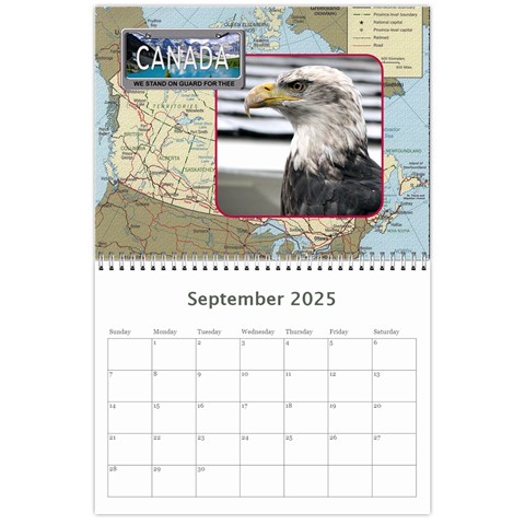 Canada 12 Month 2025 Calendar By Lil Sep 2025