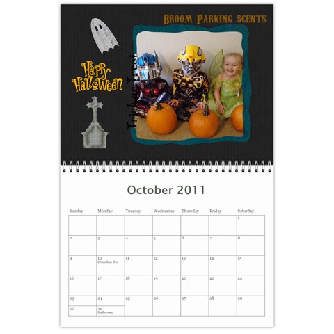 Calander By Janelle Oct 2011