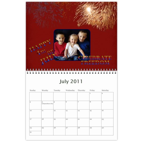 Calander By Janelle Jul 2011
