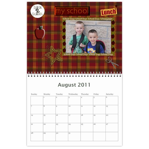 Calander By Janelle Aug 2011