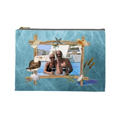 By The Sea Large Cosmetic Bag - Cosmetic Bag (Large) By The Sea Large Cosmetic Bag - Cosmetic Bag (Large)