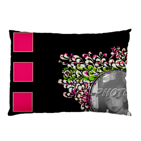 Pink/green Pillow By Brooke 26.62 x18.9  Pillow Case
