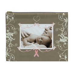 Breast Cancer Pink Ribbon Cosmetic Case - Cosmetic Bag (XL)