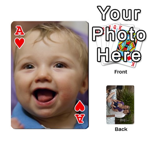 Ace Jons Cards By Laura Front - HeartA