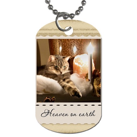 Heaven On Earth Dog Tag By Lil Front