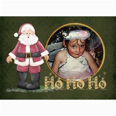 ho ho ho 7x5 lil - 5  x 7  Photo Cards