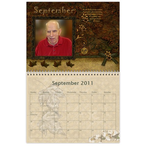 Kathy s Calendar By Linda Ward Sep 2011