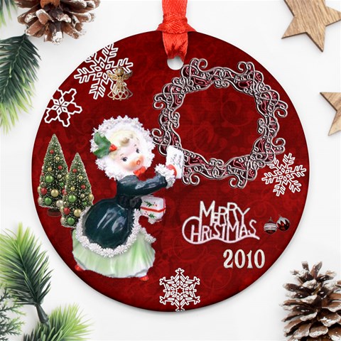Thank You  Girl 2024 30 Ornament Round By Ellan Front