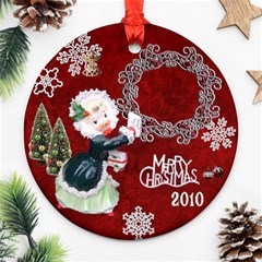 Thank you  girl 2024 30 ornament round - Ornament (Round)