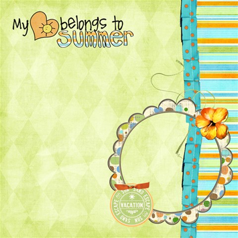 Scrapdzines  20 Summer Days Srapbook Pages! By Denise Zavagno 12 x12  Scrapbook Page - 5