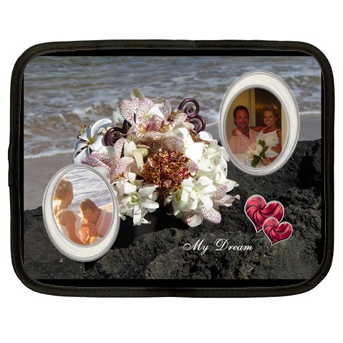 My Dream Bridal Boquet Extra Large Netbook Case By Ellan Front