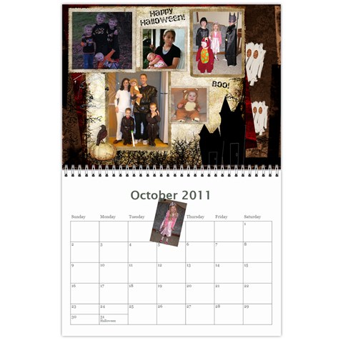 Randall Family 2011 Calendar By Julie Oct 2011