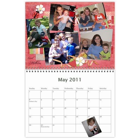 Randall Family 2011 Calendar By Julie May 2011