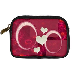 I Heart You Pink Leather Camera Case