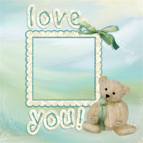 Teddy Birds Pages By One Of A Kind Design Studio 12 x12  Scrapbook Page - 2