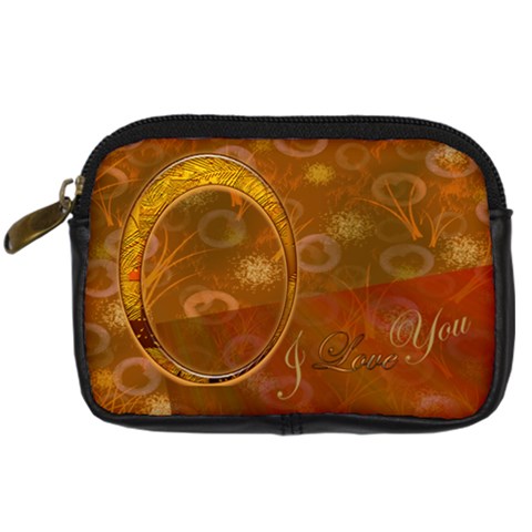 I Love You W Photography Quote Gold Leather Camera Case By Ellan Front