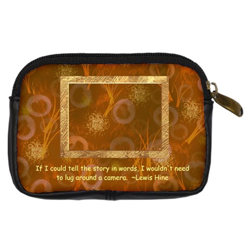 I Love You W Photography Quote Gold Leather Camera Case By Ellan Back