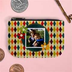 Diamond and Flowers Mini Coin Purse