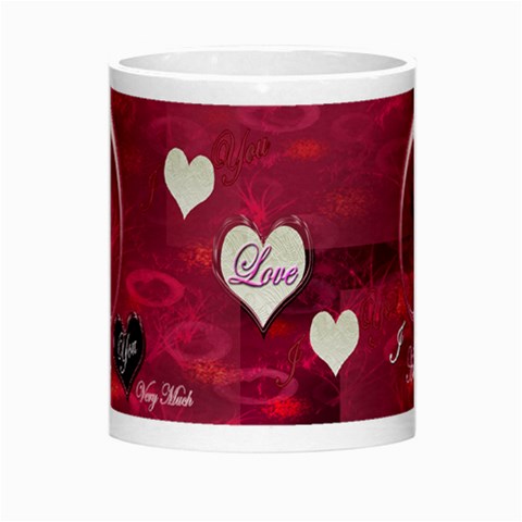 I Heart You Pink Custom Morph Luminous Mug By Ellan Center