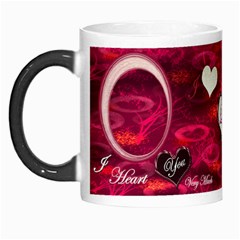 I Heart You pink Custom Morph Mug