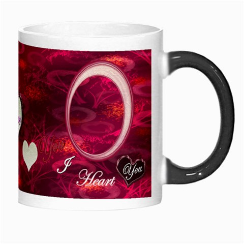I Heart You Pink Custom Morph Mug By Ellan Right