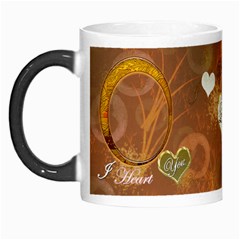 I Heart You gold Custom Morph Mug