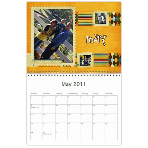Calendar 2011 By Amanda May 2011