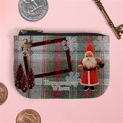 Stocking Stuffer Remember When Santa Merry Christmas mini coin purse