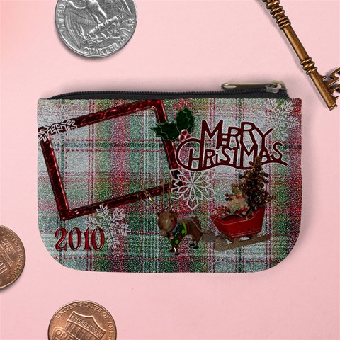 Stocking Stuffer Remember When Santa Merry Christmas Mini Coin Purse By Ellan Back