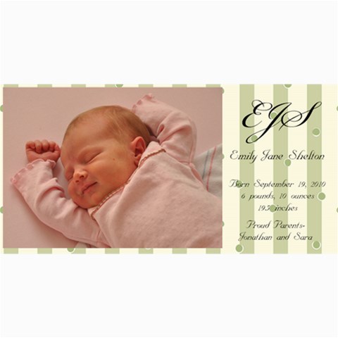 E2 By Sara Shelton 8 x4  Photo Card - 2