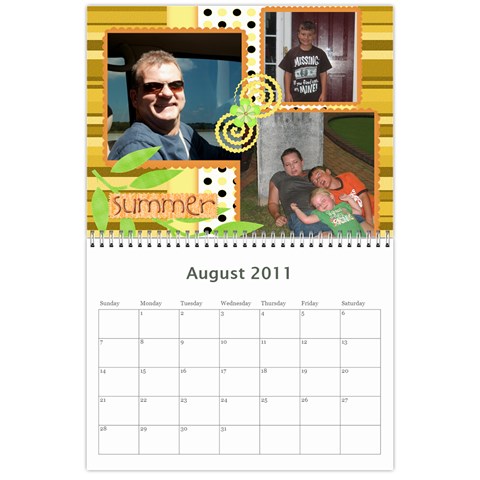12mth Calendar By Terri Spears Aug 2011