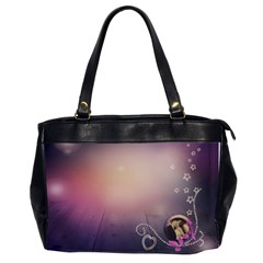 purple xl - Oversize Office Handbag (2 Sides)