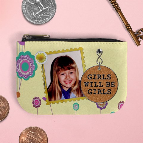 Girls Will Be Girls Mini Coin Purse By Lil Front