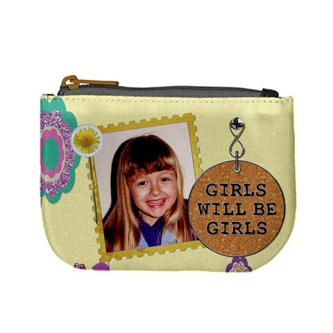 Girls Will Be Girls Mini Coin Purse By Lil Front