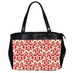 red damask - Oversize Office Handbag (2 Sides)