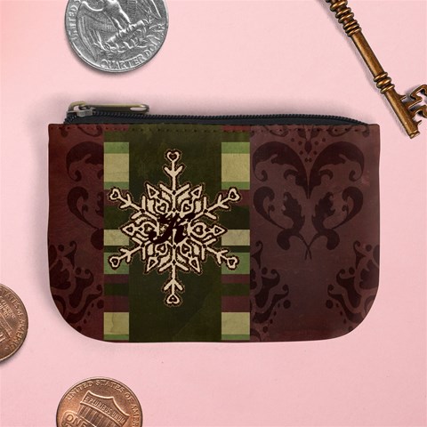 Monogram Snowflake Mini Coin Purse By Klh Front