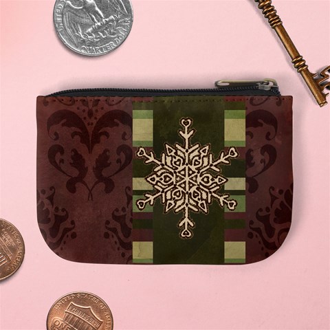 Monogram Snowflake Mini Coin Purse By Klh Back