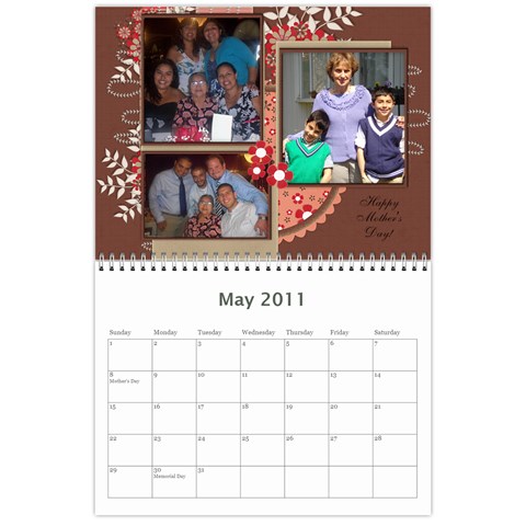 Betancourt 2011 Calendar By Karen Betancourt May 2011
