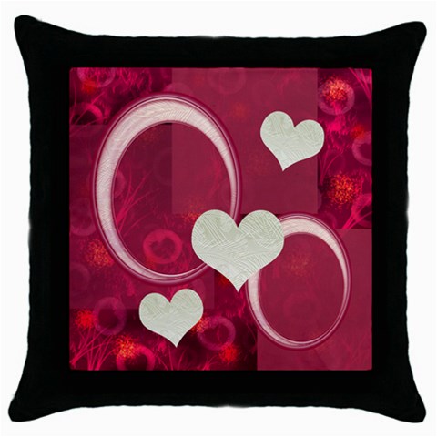 I Heart You 22 Pink Throw Pillow Case 18 Inch By Ellan Front