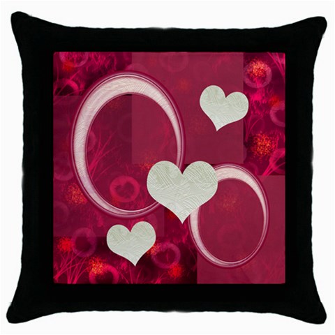 I Heart You 22 Pink Throw Pillow Case 18 Inch By Ellan Front