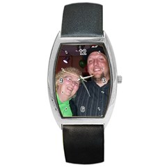 paula and chris - Barrel Style Metal Watch