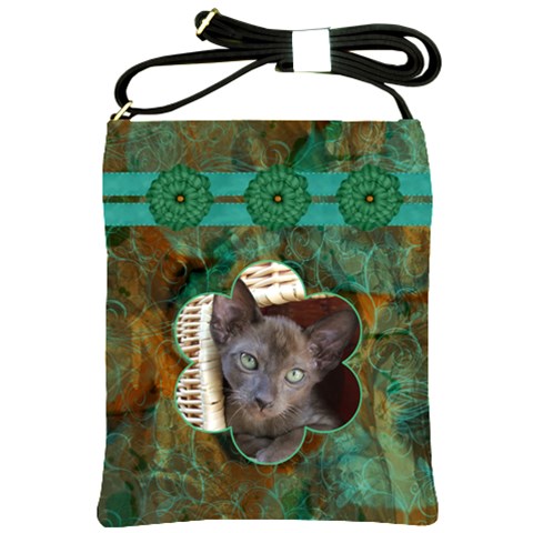 New Years Shoulder Sling Bag By Joan T Front